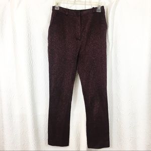 Opening Ceremony shimmering pants in red